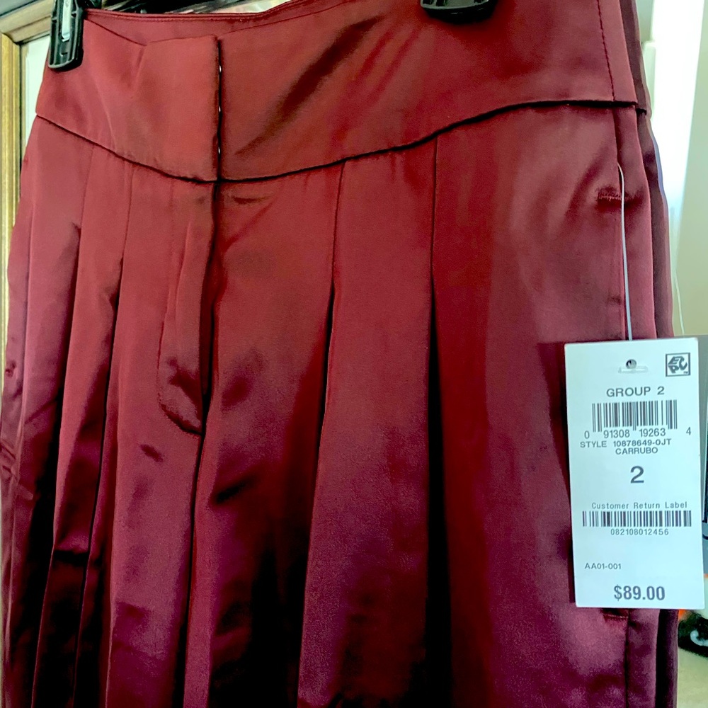 Polyester Wide-Leg Pants